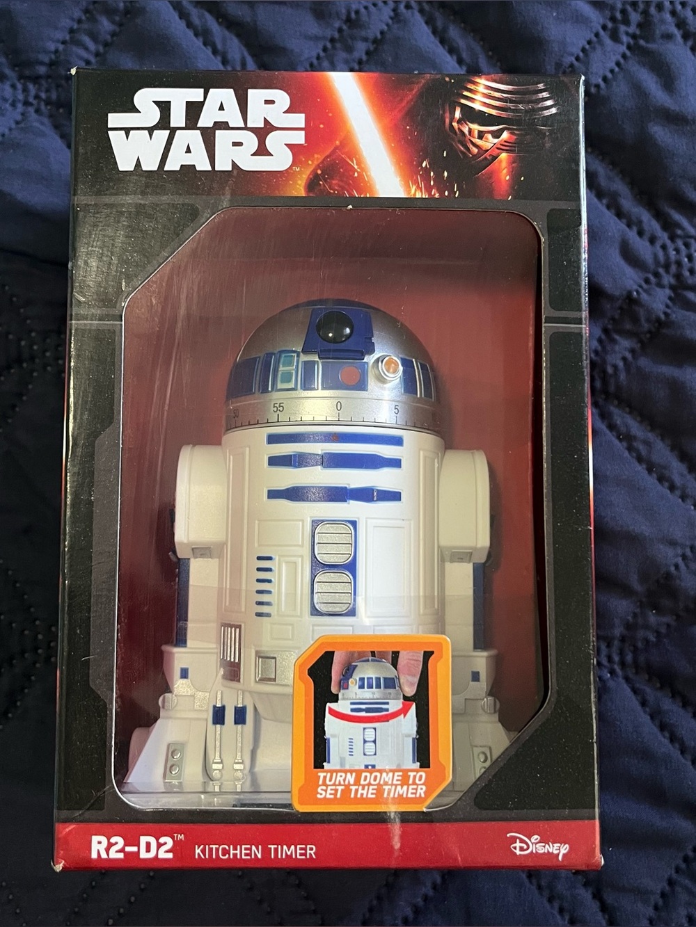 DISNEY Star Wars R2-D2 Kitchen Timer Turn Dome To Set Time Open Box